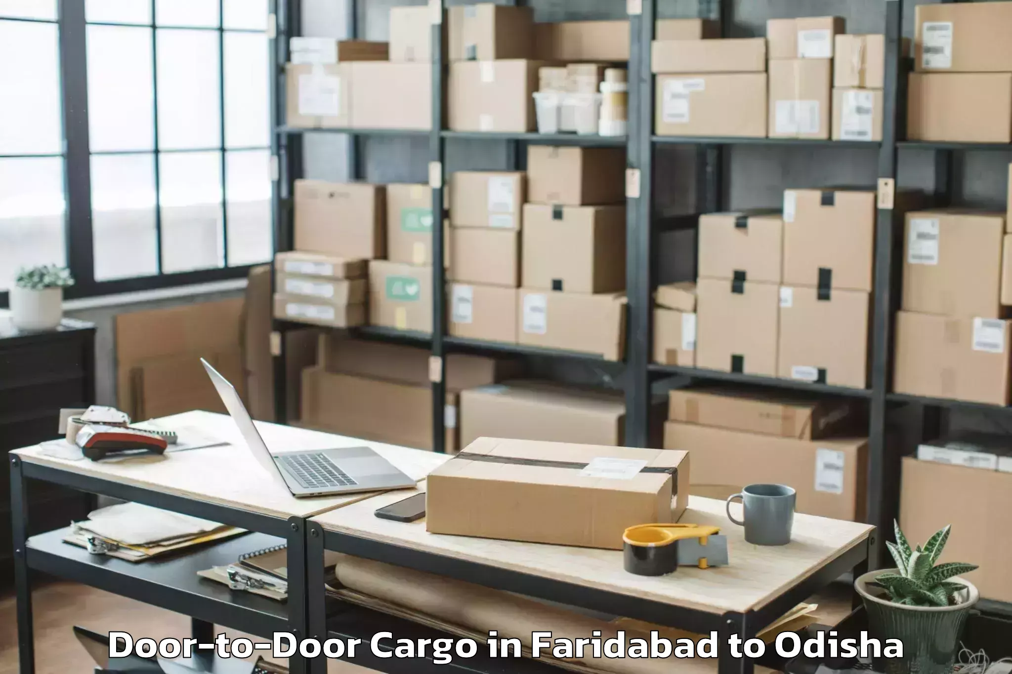 Hassle-Free Faridabad to Kesinga Door To Door Cargo